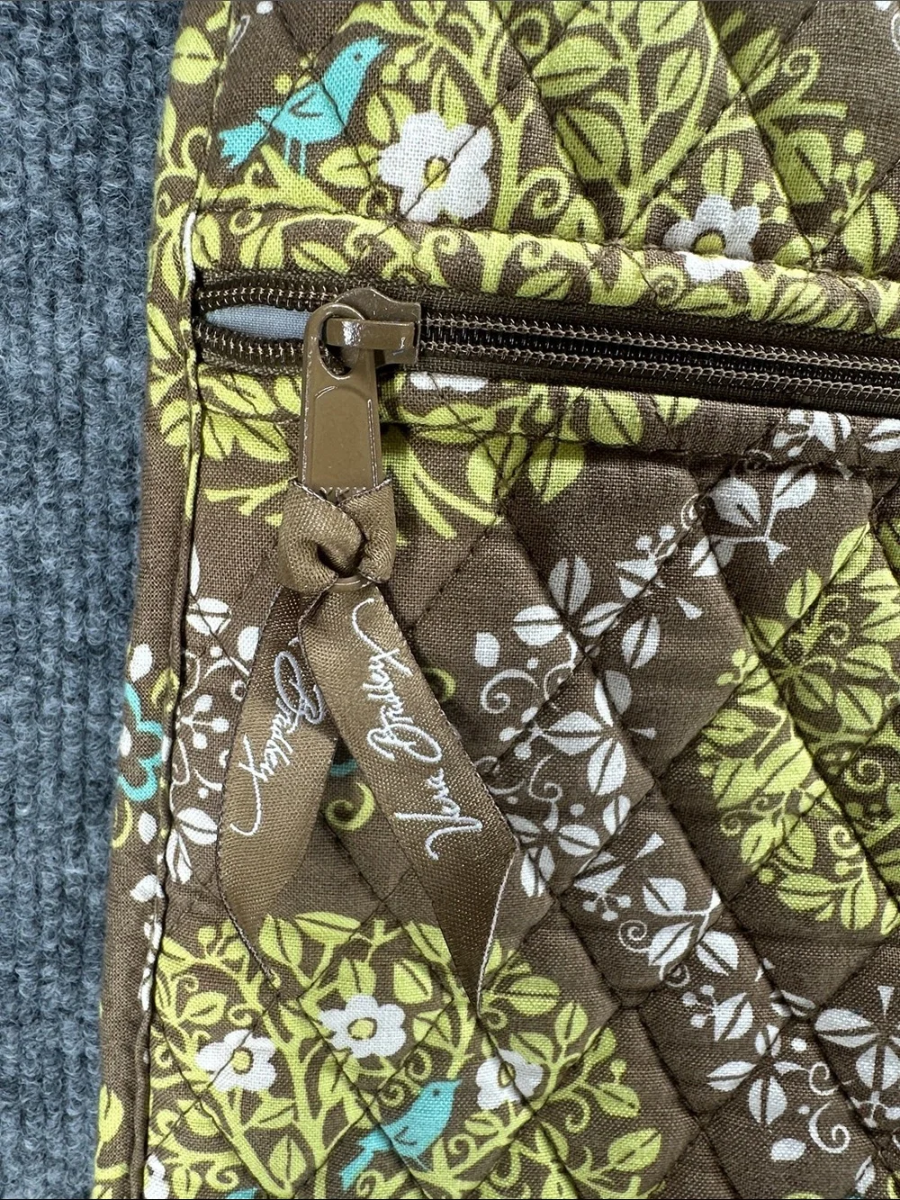 Vera Bradley Garment Bag Quilted Cotton Sittin In A Tree